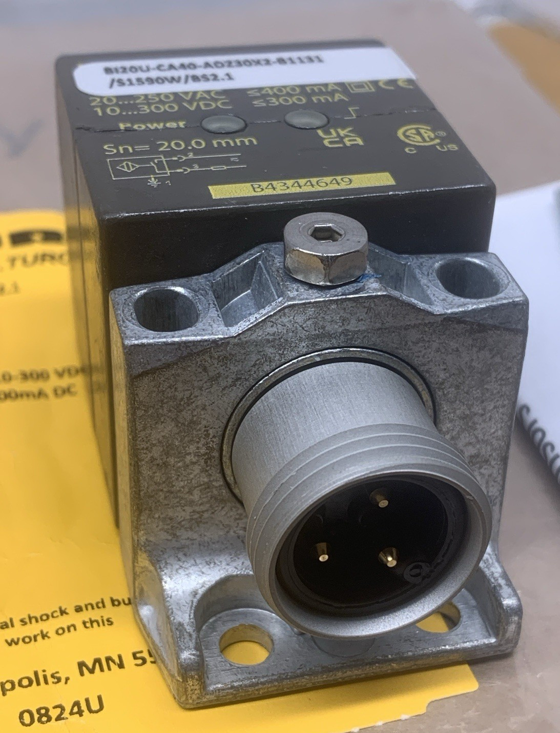 TURCK BI20-CA40-ADZ30X2-B1131/S1590 W/BS2.1 PROXIMITY SENSOR 4283295 * NEW*