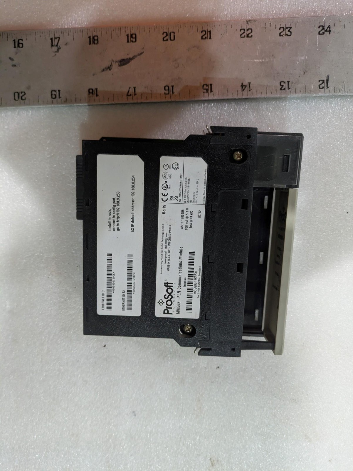 Prosoft MVI56E-FLN FA Control Network Communication Module 24VDC PLC Industrial