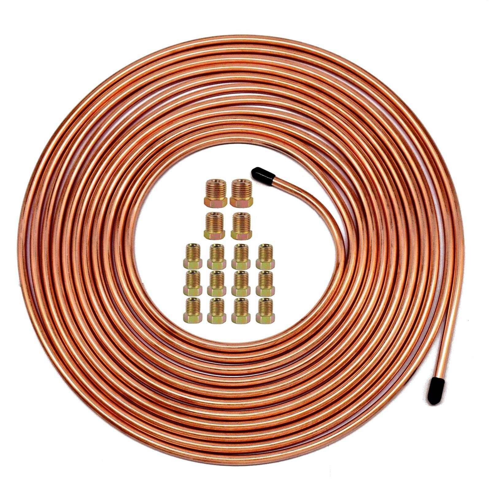MuHize 1/4 Brake Line – Upgraded 25 Ft. Brake Line Kit(2026 New), 1/4 Flexibl…