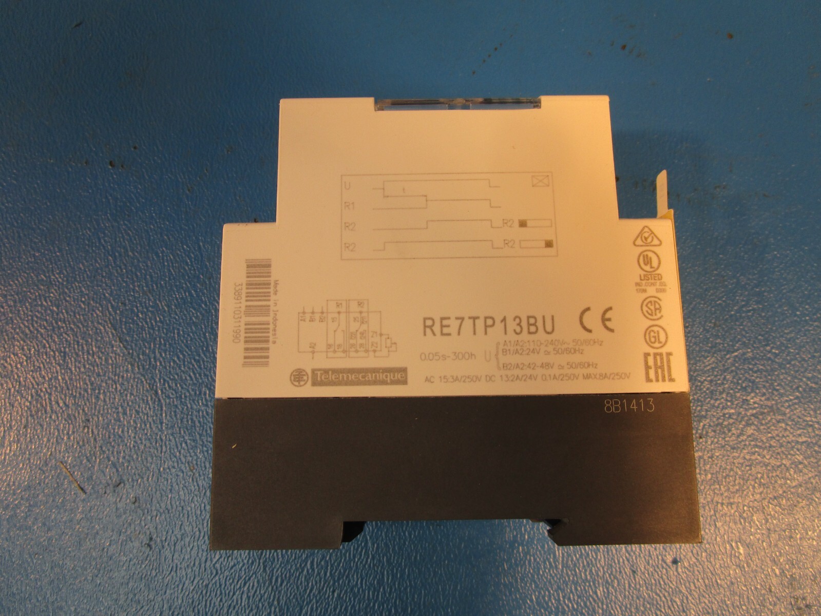 Schneider Electric RE7 TP13BU, 110…240 V AC 50/60 Hz, 24 V AC/DC 50/60 Hz, 42.