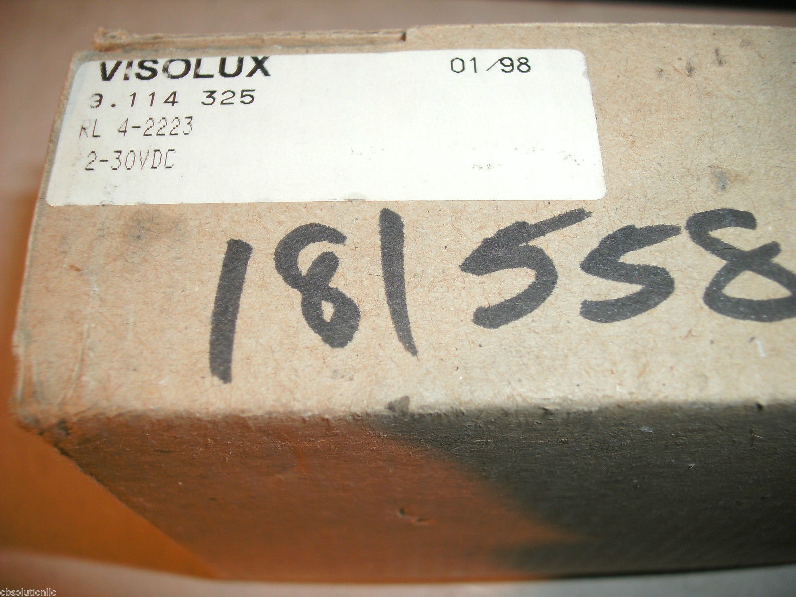 PEPPERL + FUCHS/VISOLUX RL 4-2223 PHOTOELECTRIC SENSOR 181558 9.114 325 12-30VDC