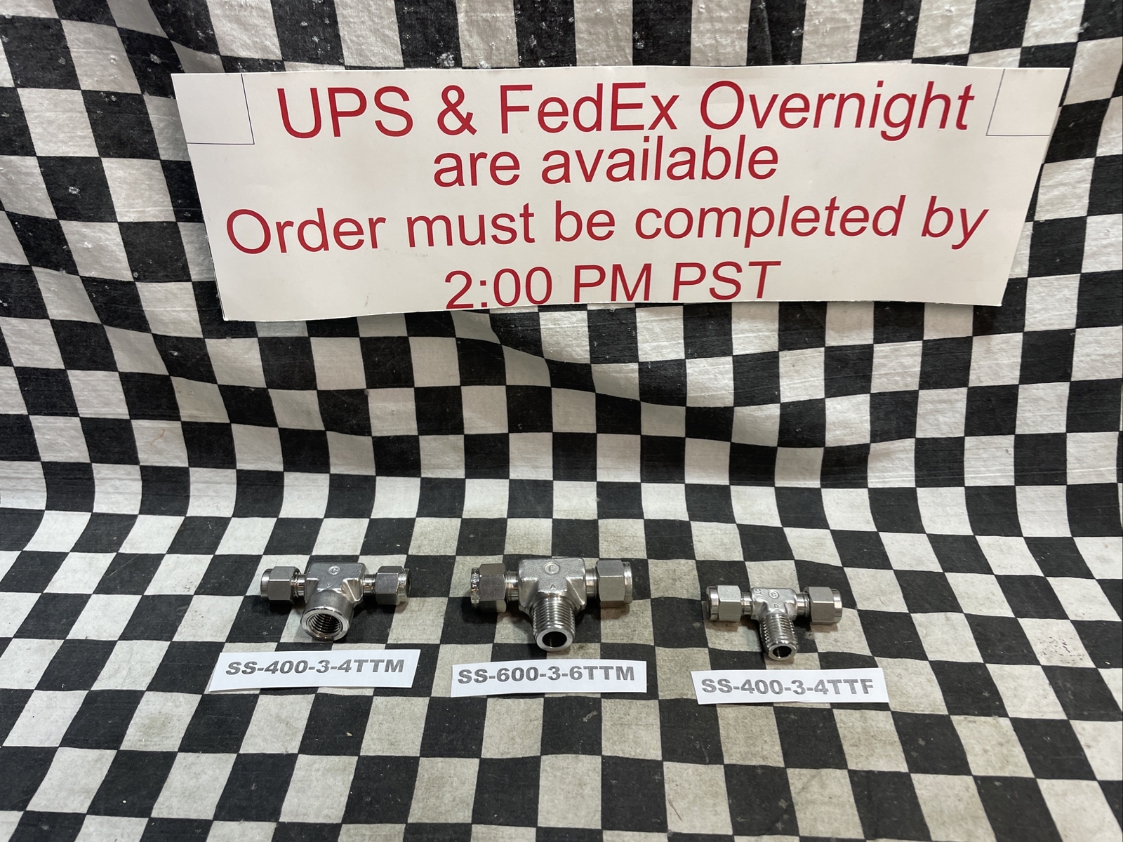 SWAGELOK SS-400-3-4TTM SS-600-3-6TTM SS-400-3-4TTF LOT OF 3 SHIPSAMEDAY#1374V16