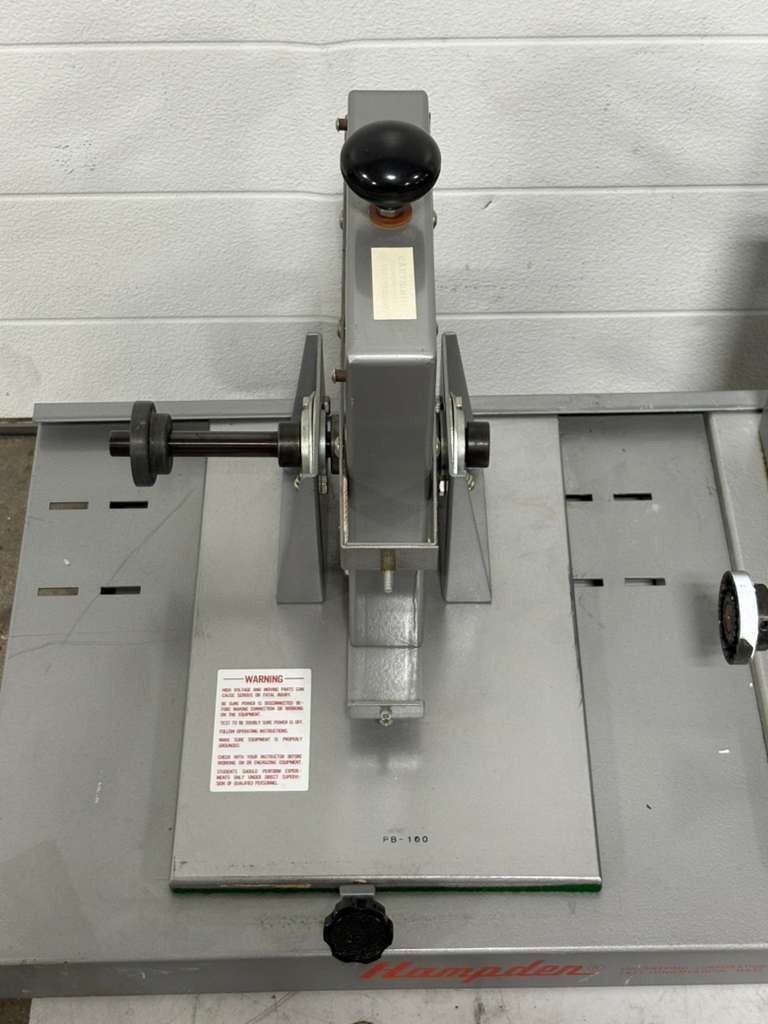 Hampden Two-Machine Bedplate Training System Model H-MGB-100-DG, IM-100, PB-100