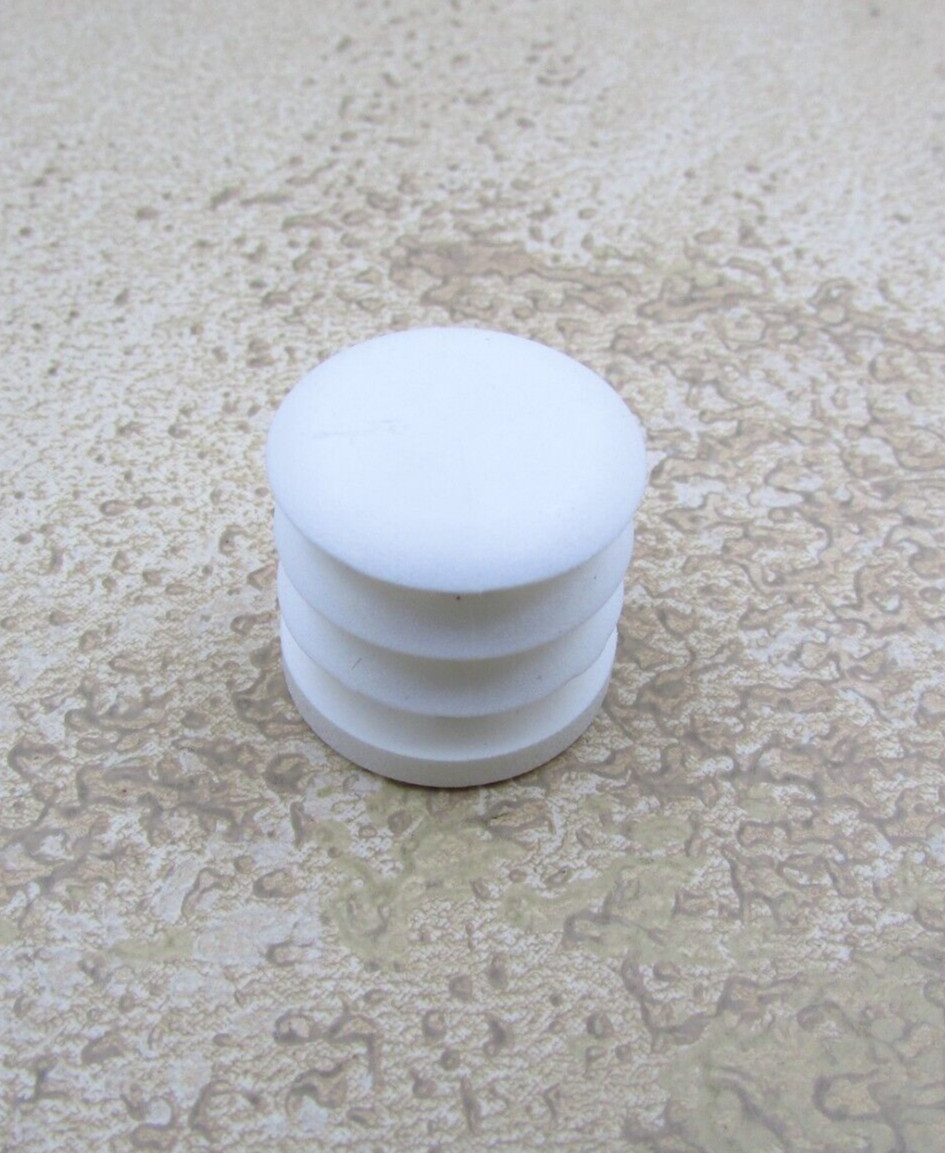 QTY 10 White Plastic 5/8″ OD, 14-23 Gauge Round Tube End Cap Insert Plug Glide
