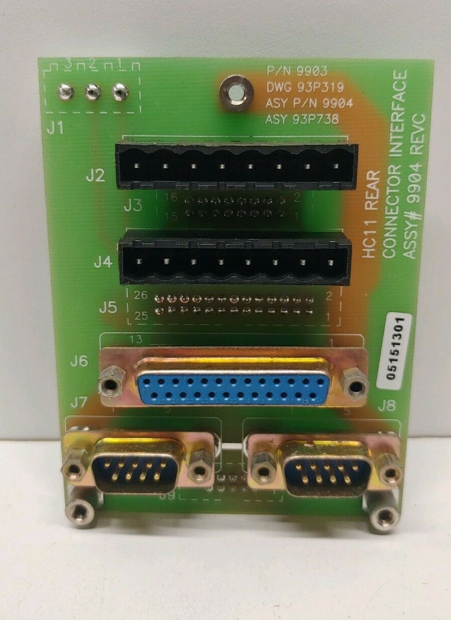 NEW OLD STOCK! THERMO ENVIRONMENTAL HC11 REAR CONNECTOR INTERFACE 93P738 9904