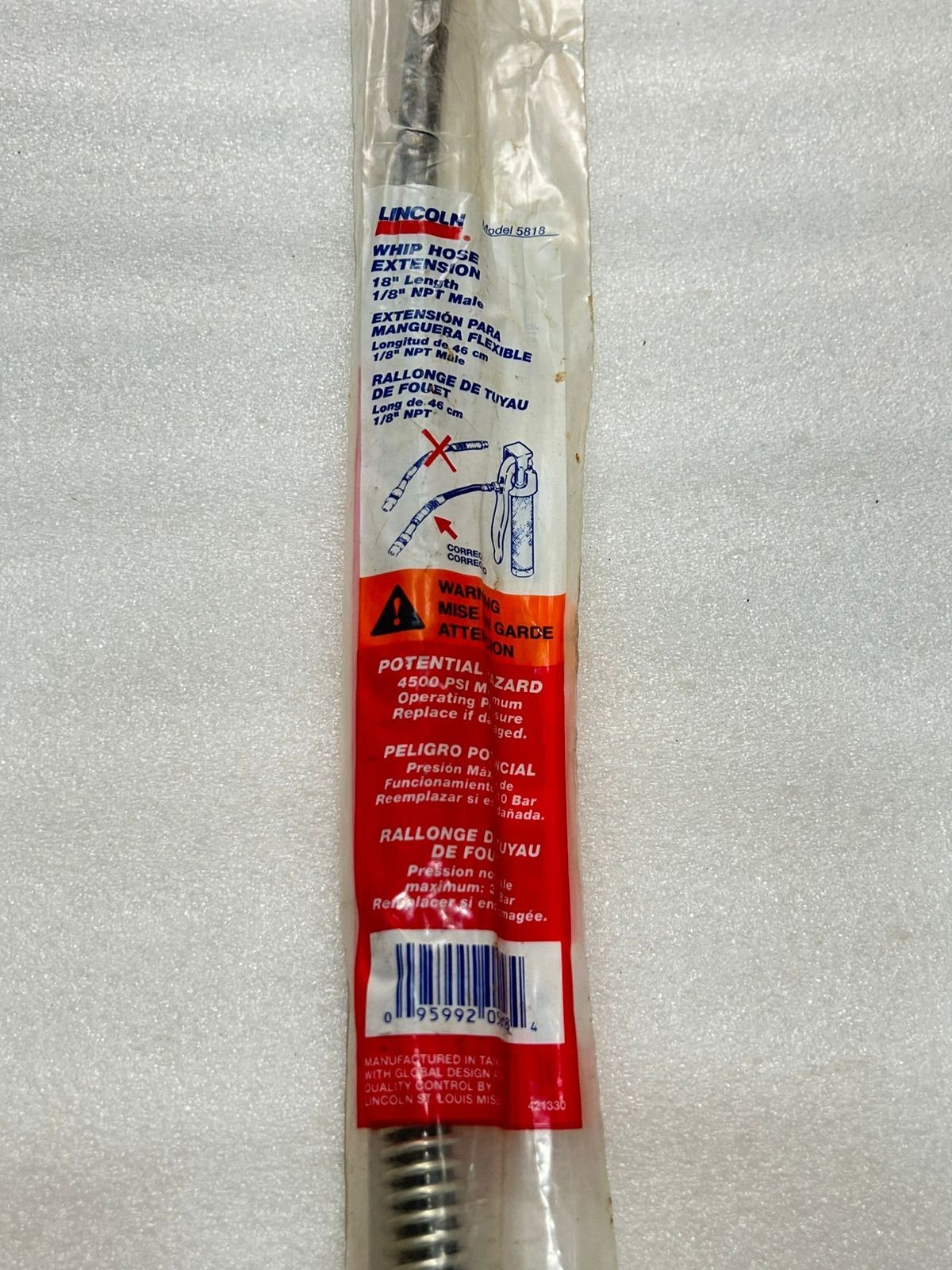 Lincoln 5818 Whip Hose Extension – Set of 3