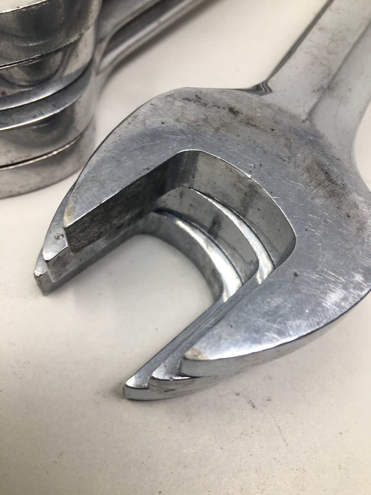 Lot Of 7 Urrea 1230, 12-point Combination Open/Box End Wrenches, All Are 15/16″