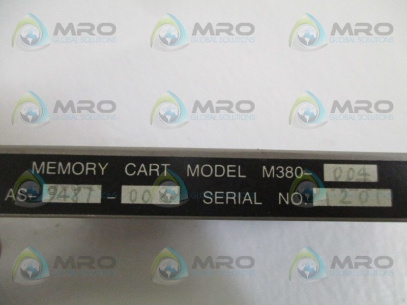 SCHNEIDER MODICON AS-9487-002 AS-M380-004 MEMORY CART MODULE UNMP