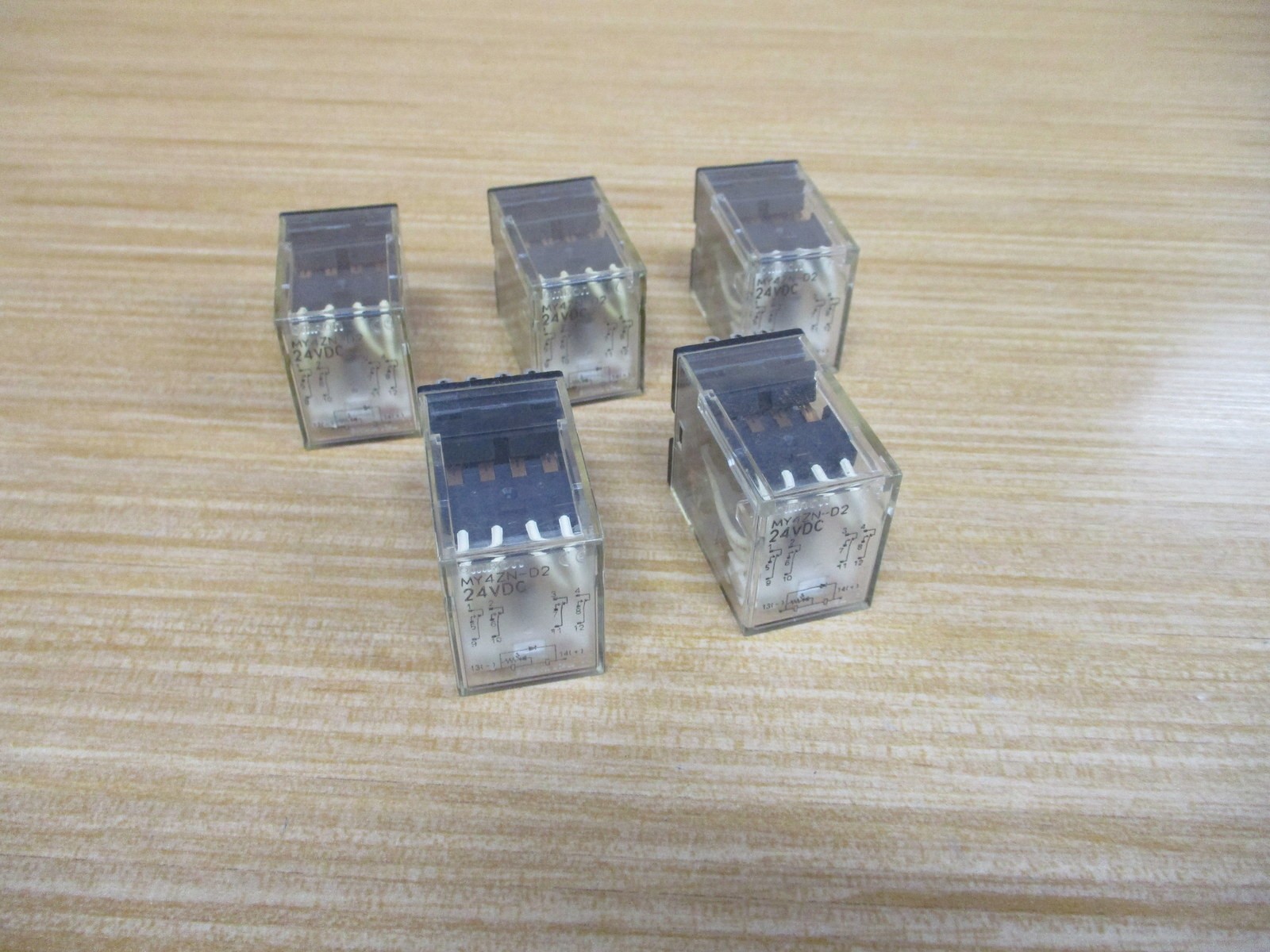 Omron MY4ZN-D2-24V DC Relay MY4ZN-D2-24V Coil 24VDC (Pack of 6)