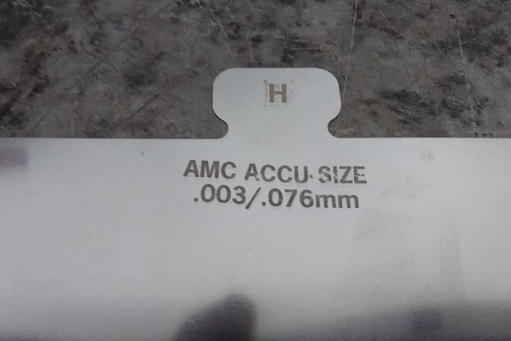 American Metals Co. H300 304 SS Size H Starter Precut Slotted Shim Kit
