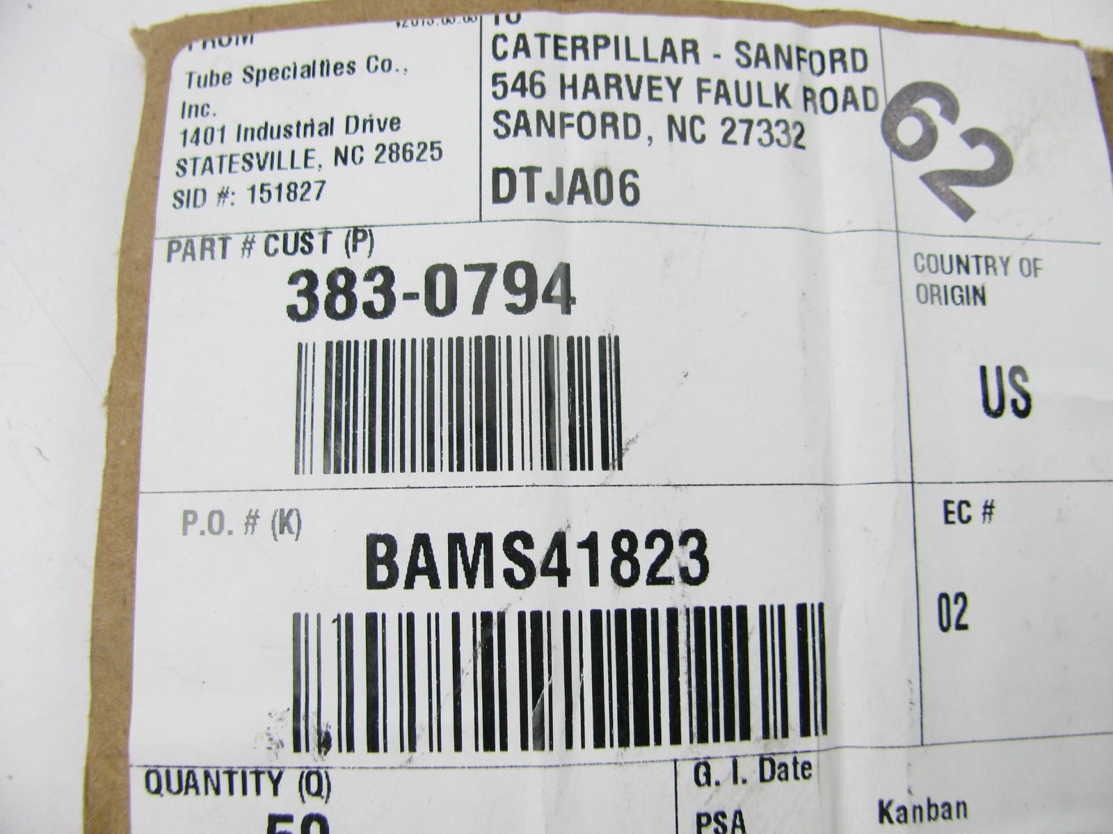 NEW – OEM 3830794 Exhaust Pipe For CAT 259D 257D 236D 242D