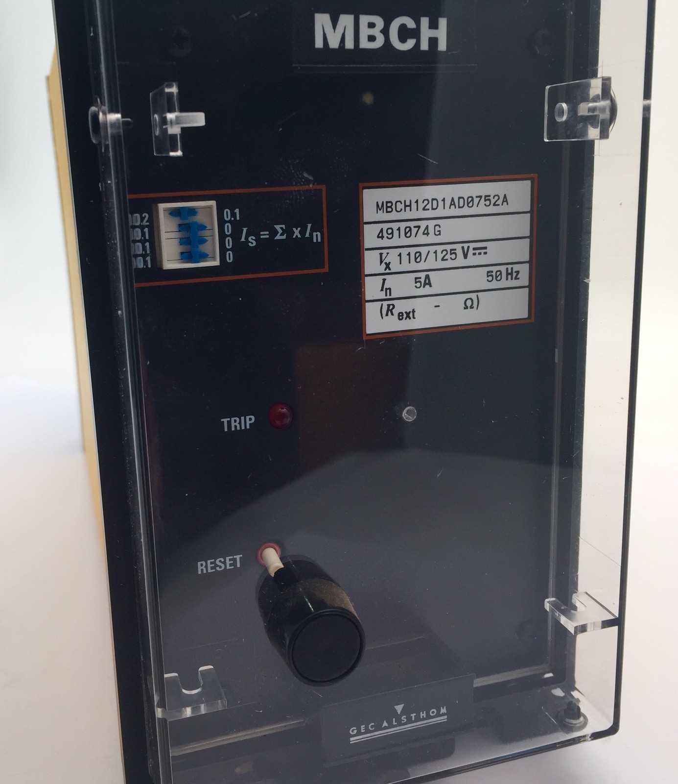 GEC Alsthom MBCH MBCH12D1AD0752A Differential Relay 110/125V 5A 50Hz