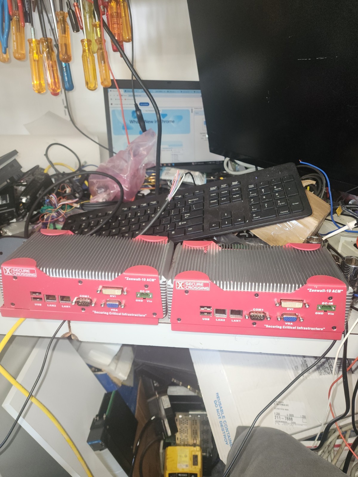 2 SECURE CROSSING COMPUTERS ZENWALL ACM