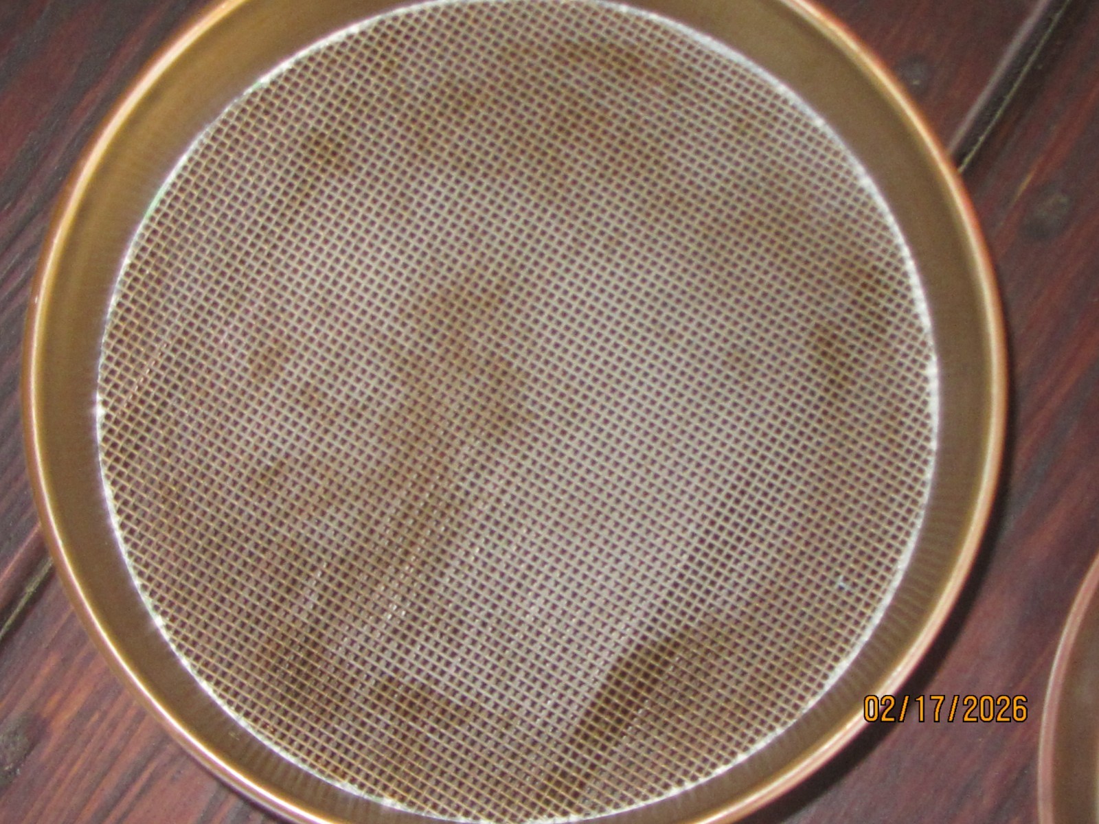 8″ full height brass lab sieves. Used. Fisher and VWR. Stack of 4. Sizes below.
