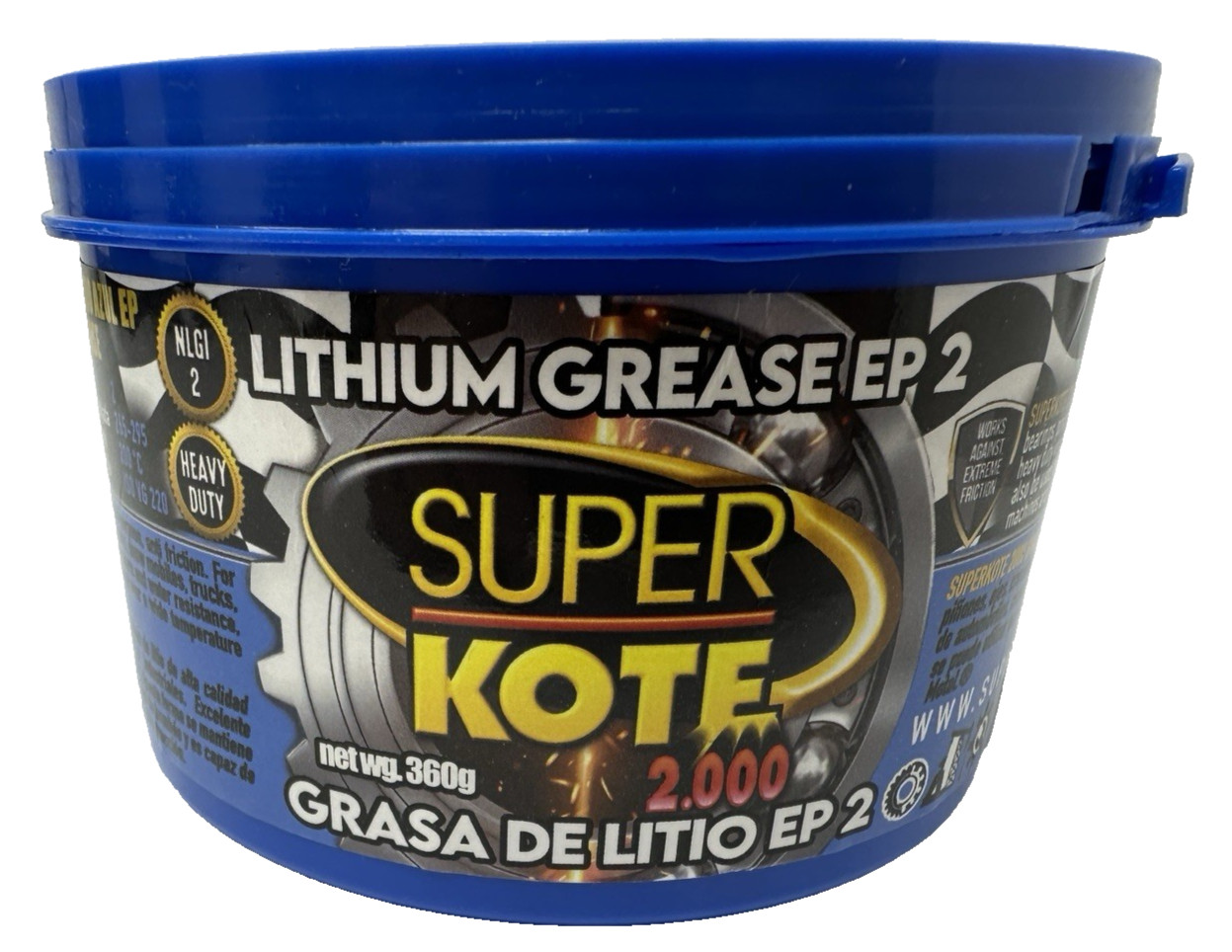 Lithium Grease Superkote 2000 / NLGI 2 / Multipurpose/Lithium/Lubricant/EP/High