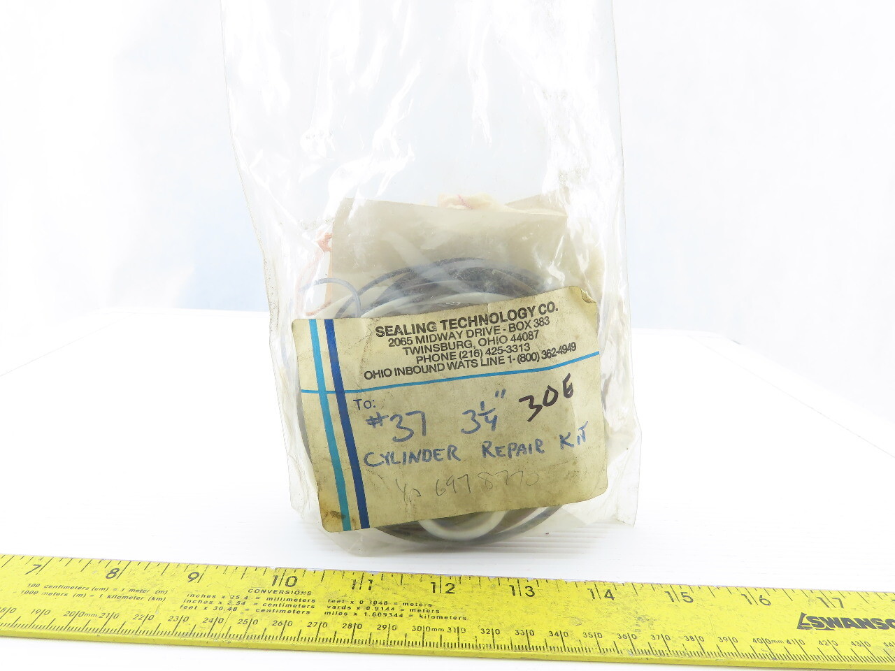 Chesterton A74555 F/3.25 Repair Packing Seal Kit For #37 3-1/4 Cylinder 1″ Rod