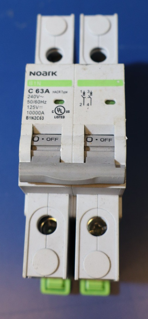 Noark C63A 240V 50/60HZ 10000A Circuit Breaker 2 Pole