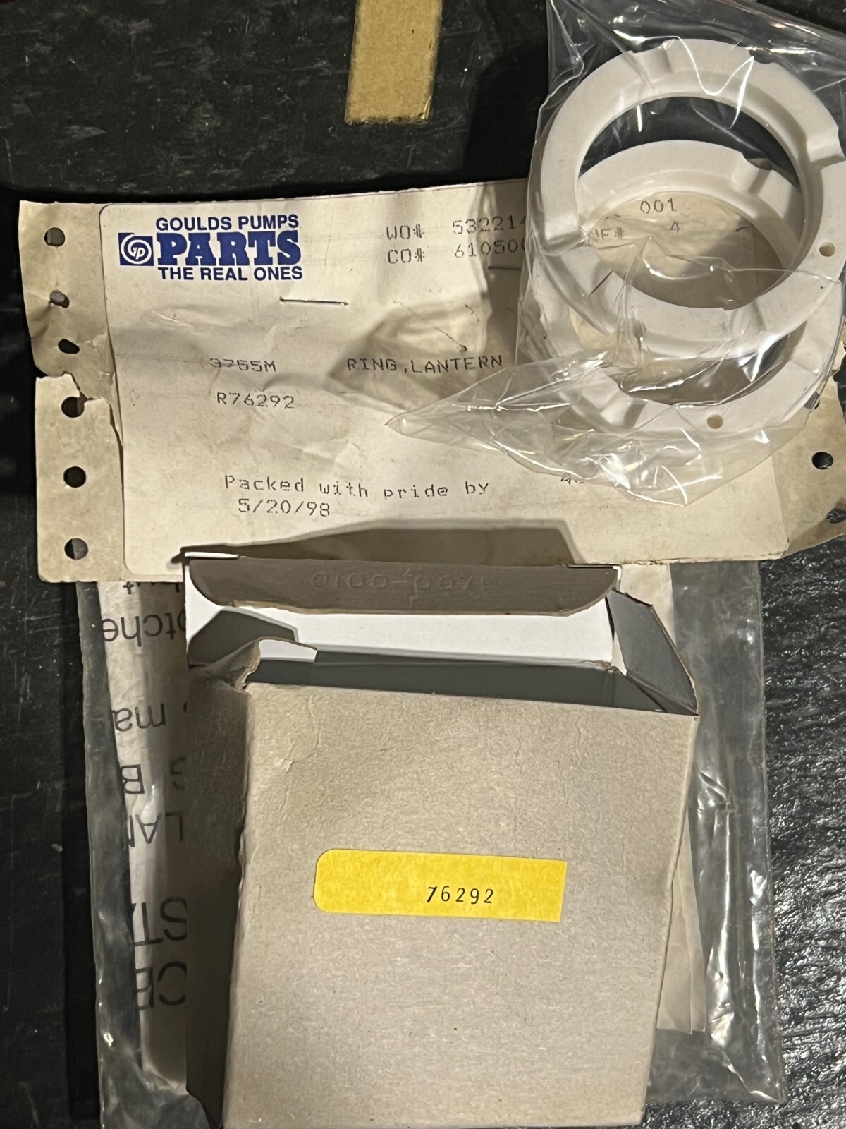 gould r76292 rings nos poor packaging