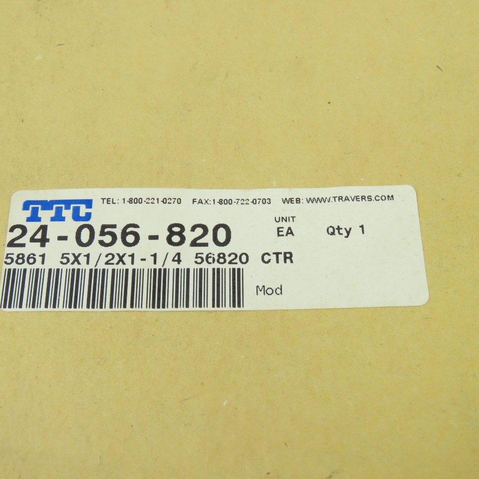 TTC 24-056-820 5×1 2×1-1/4 Straight Tooth Carbide Tipped Milling Cutter
