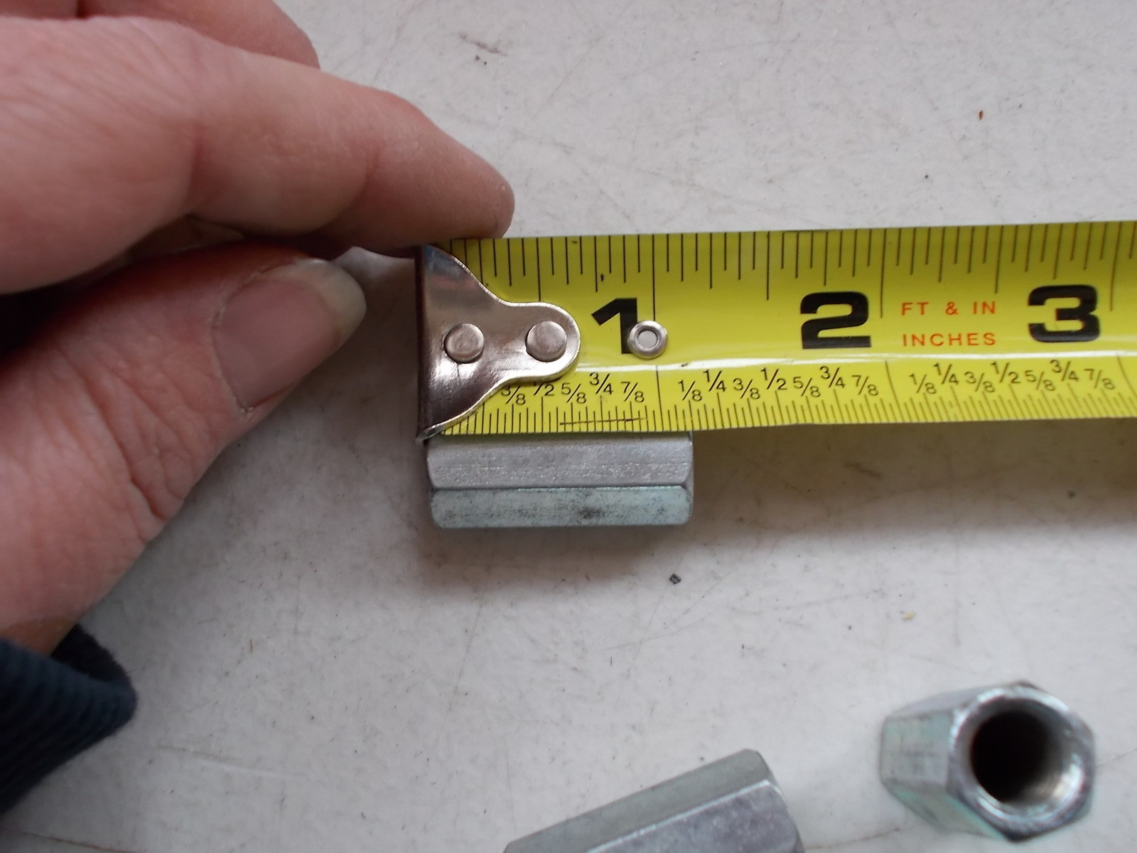 Lot of 6 Hexagon Fully Threaded Nuts 1/2″ x 5/16″ *FREE SHIPPING*
