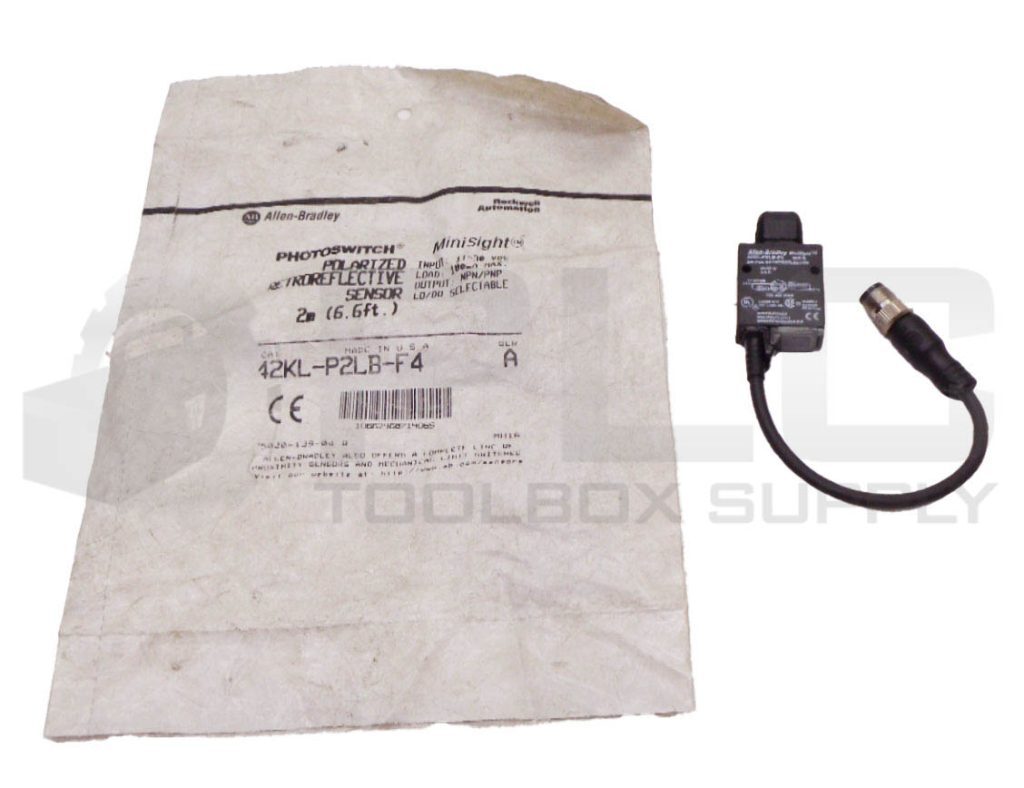 NEW ALLEN BRADLEY 42KL-P2LB-F4/A POLARIZED RETROREFLECTIVE SENSOR
