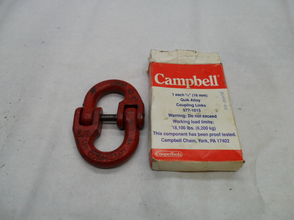 NEW CAMPBELL 577-1015 QUICK-ALLOY COUPLING LINKS 5/8″ *READ*