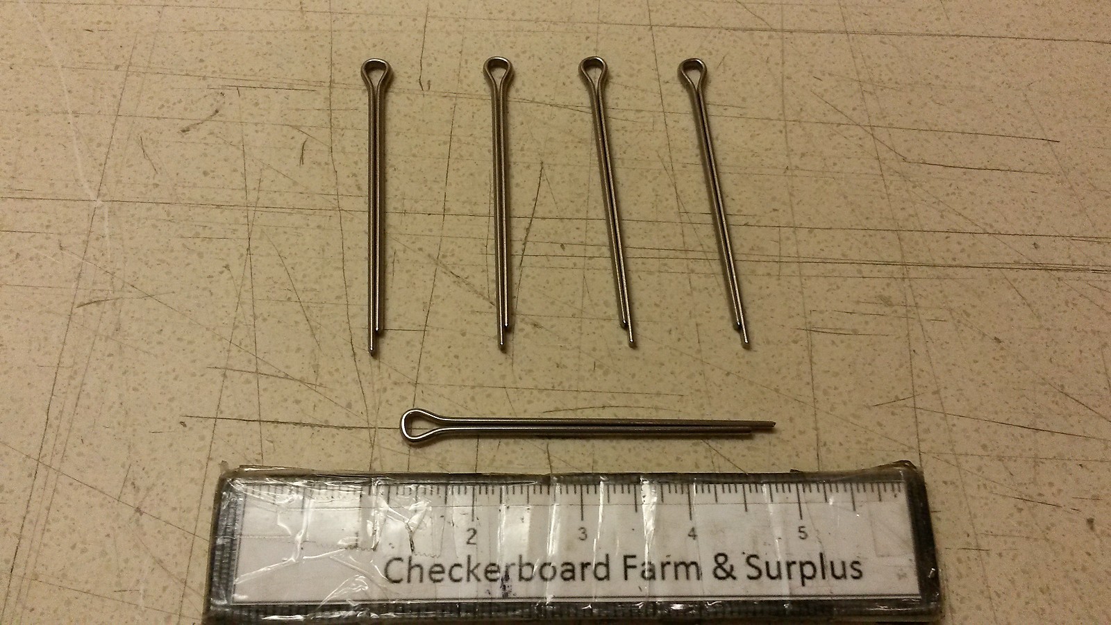 Qty-5 NOS Solid Nickel 5/32 x 3″ Cotter Pin MIL-S-24665-484 MS24665-484