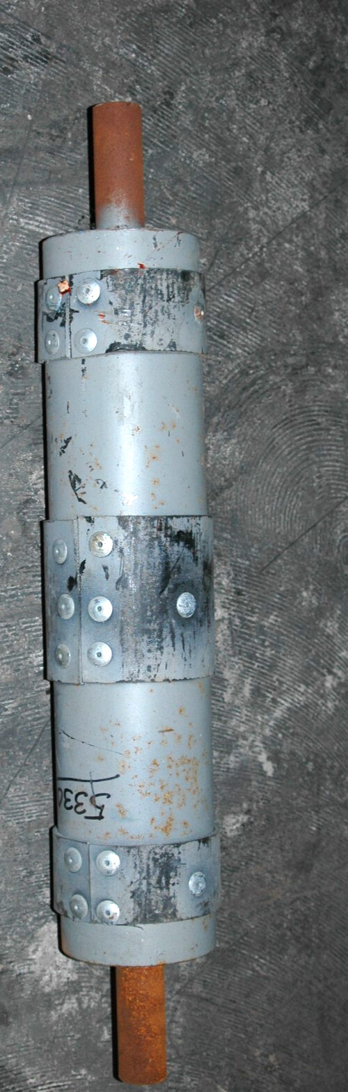 C 18 TAIL PULLY, 4″ DIA X 18″,1-1/4″. WELDED SHAFT, MILD STEEL CONSTRU -SURPLUS-