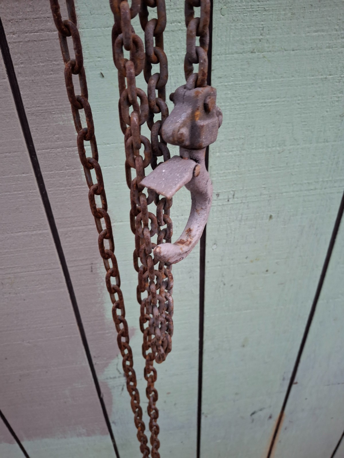CM Hoist 622 1/2 Ton 12 Ft Chain Hand Chain Hoist 3/16 Thick