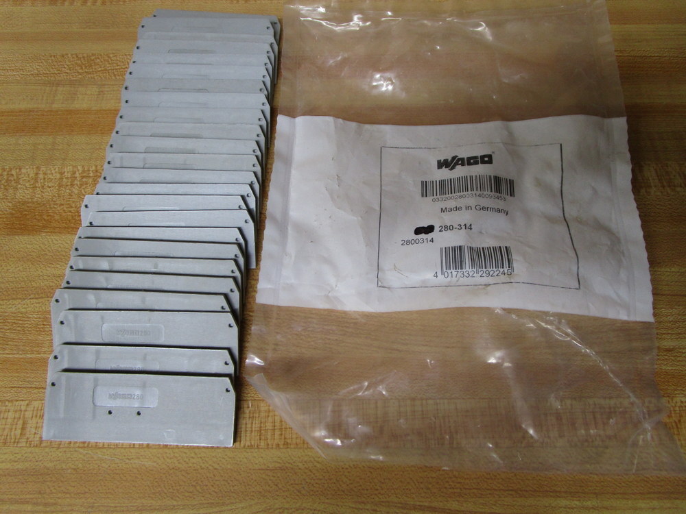 Wago 280-314 End And Intermediate Plate 280 (Pack of 24)