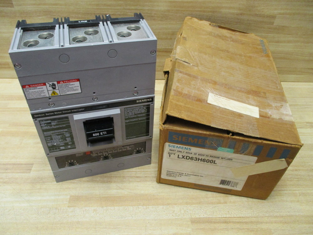 Siemens LXD63H600L 600 AMP Circuit Breaker LXD63H600