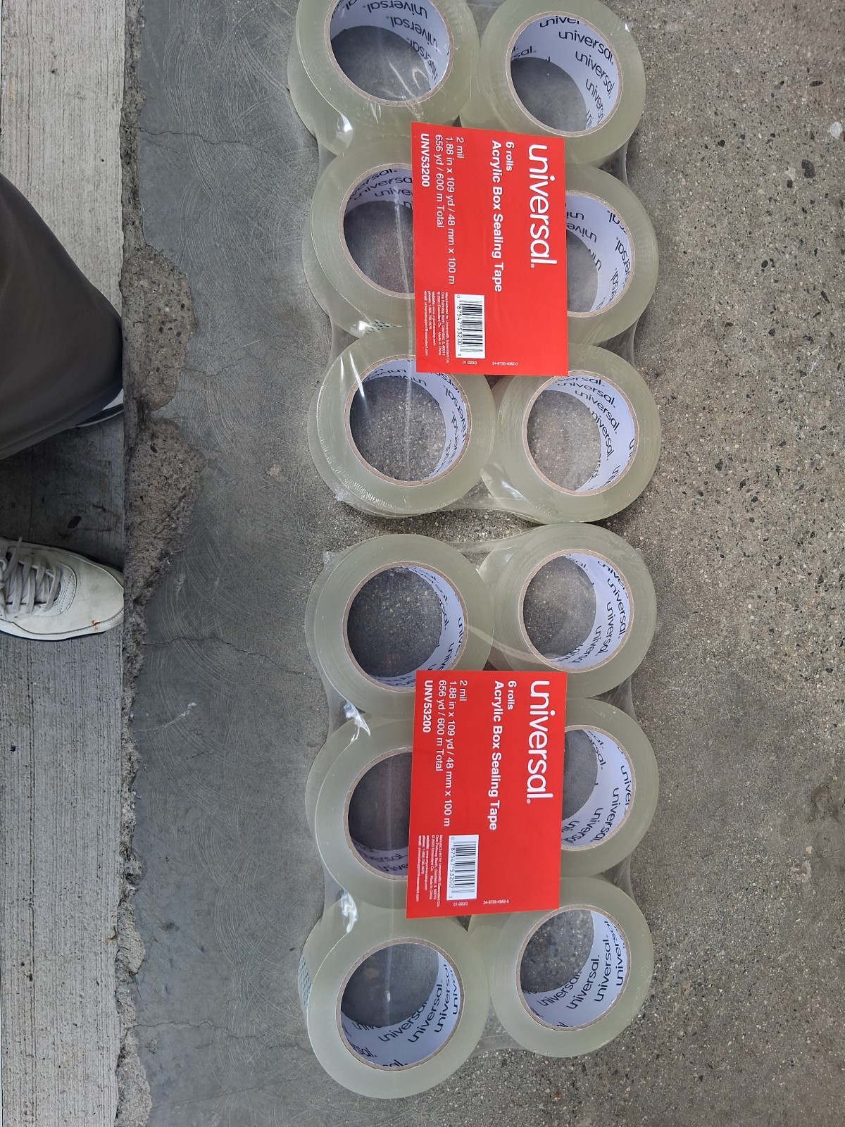 12 Rolls Clear Packing Tape: 1.9 mil Thick, 1.88″ Wide x 110 Yards Long Each