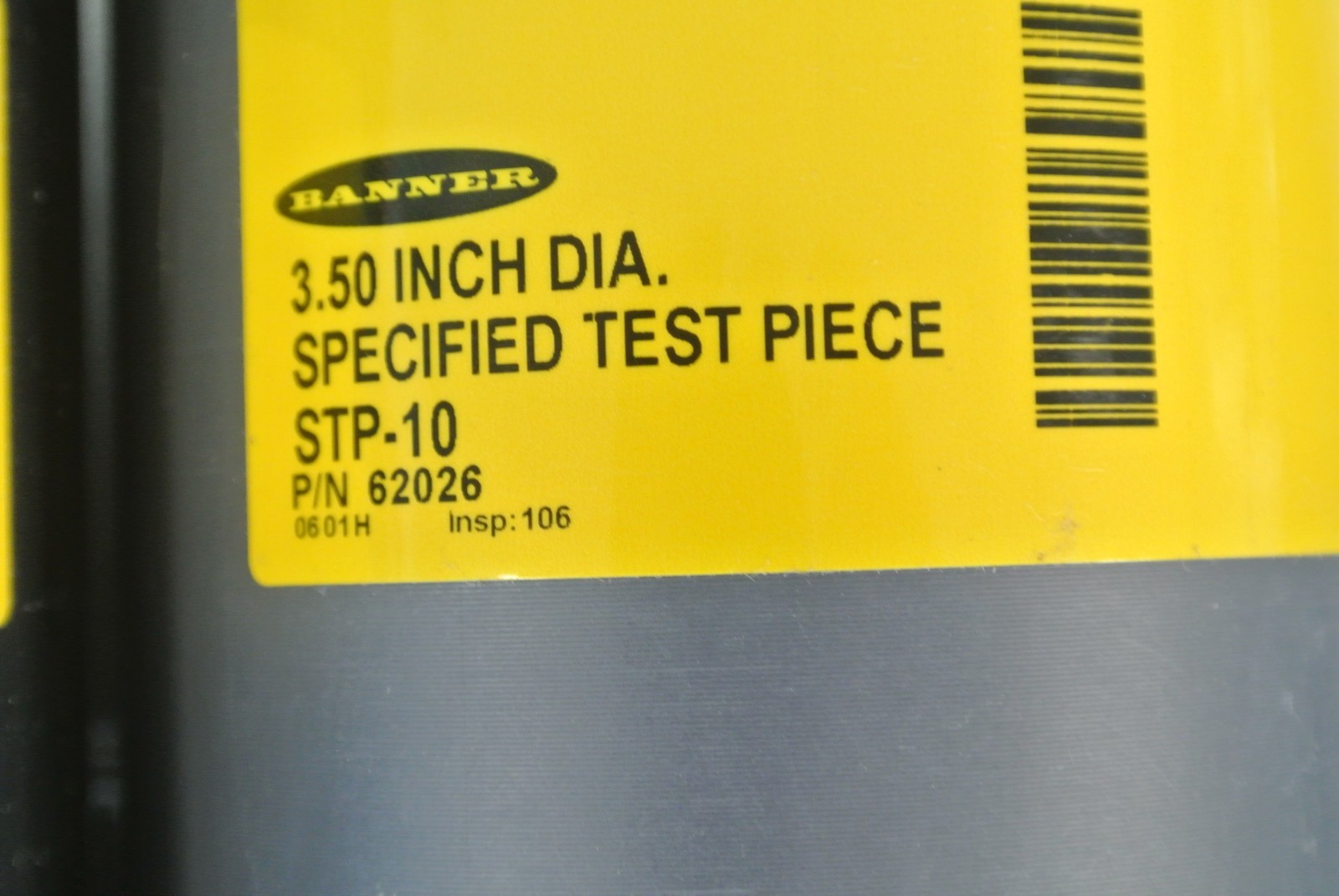 BANNER SPECIFIED TEST PIECES / LOT of 4 — .75″, 1.00″, 3.25″, 3.50″ DIAMETERS