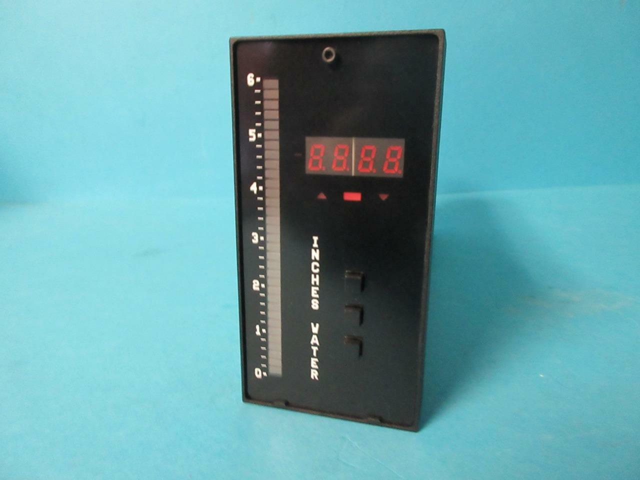 AMETEK DIXSON DISPLAY 0-6 ” INCHES WATER MODULE BTVRR1RLY1VDLXBB93203 BT033P