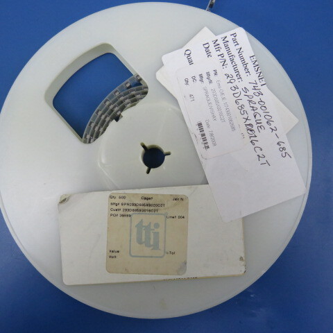 SPRAGUE/VISHAY 293D685X9020C2T Qty of 150 per Lot CAP 6032 TANT 6.8UF 20V SM Tn