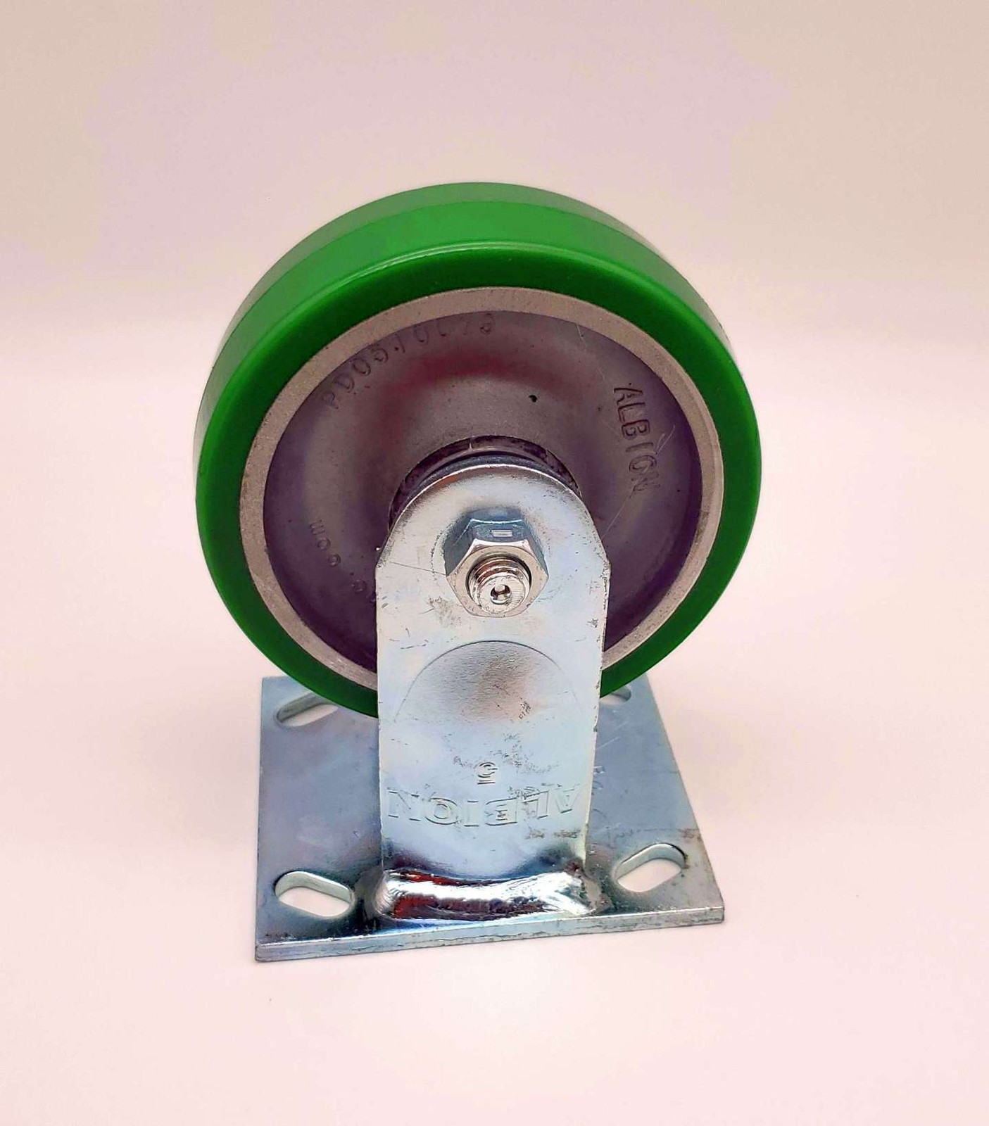 Albion 5″ Polyurethane Caster Ridgid 1.5″ Wide 16PD05101R 3″x3″ Bolt Pattern CTC