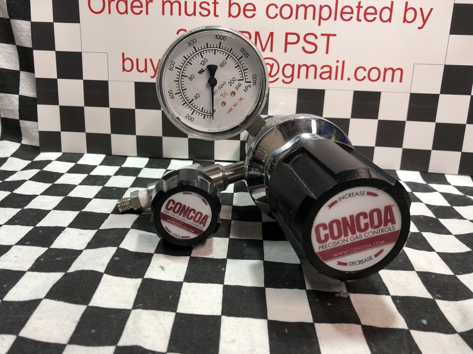 CONCOA REGULATOR WITH GAUGE, 212301-01-000, SHIPSAMEDAY,