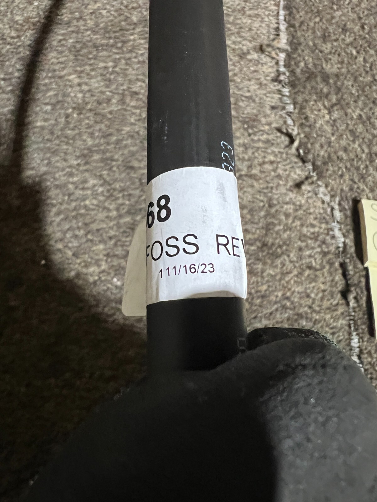 Danfoss 8534468 Rev 2 Hydraulic Hose / Fitting Black / Silver
