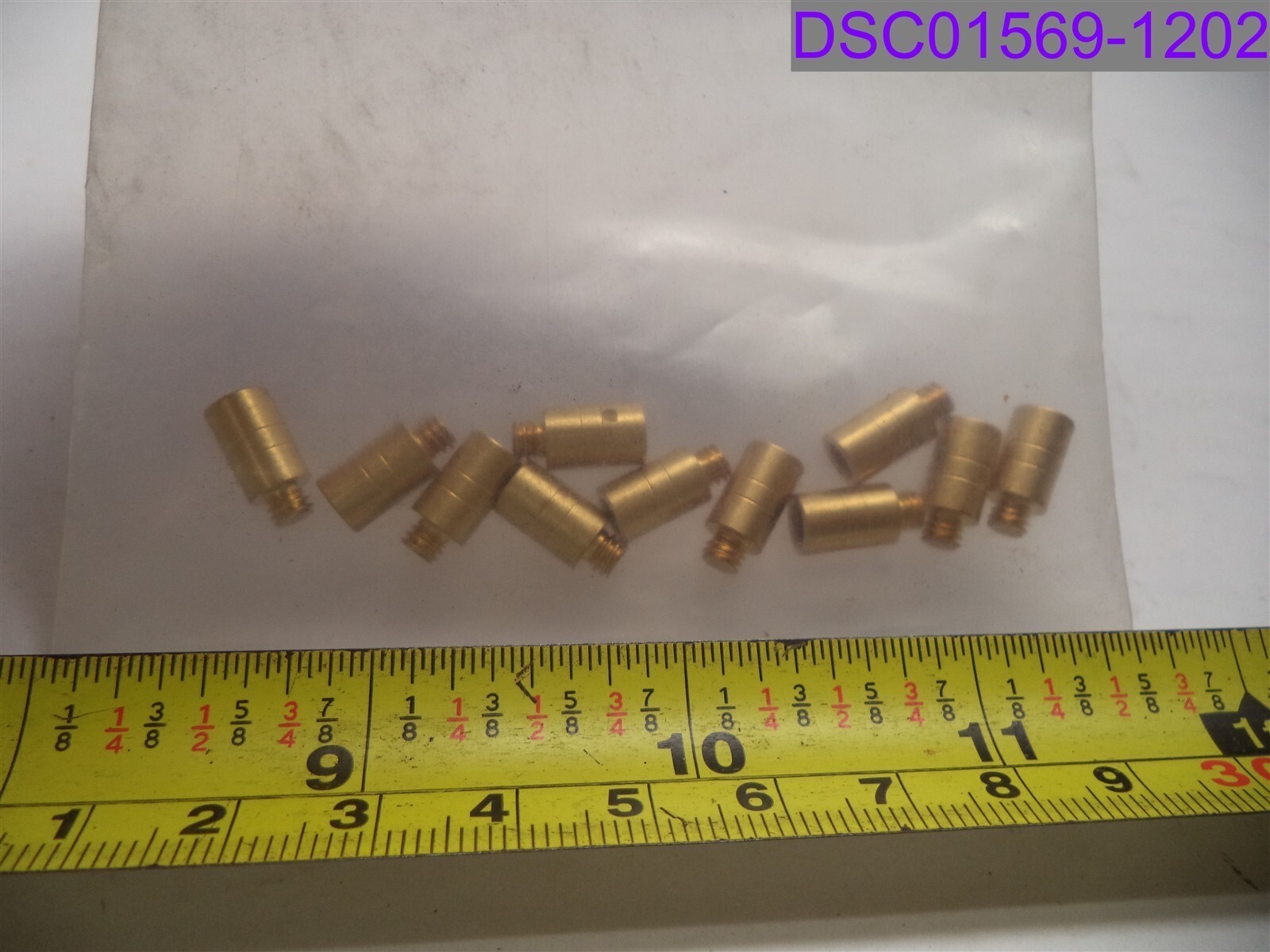 Qty = 1 Pack of 11: Black Eagle Arrows .2445 Screw-In Brass Insert Weight