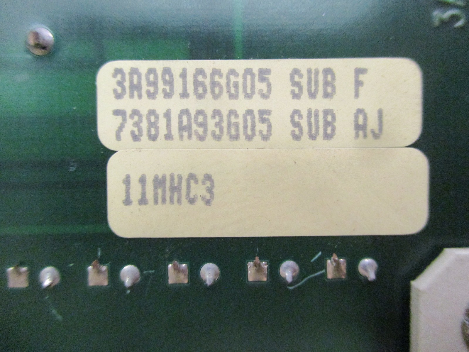 Westinghouse 7381A93G05 SUB AJ 3A99166G05 SUB F 11MHC3 52946HI