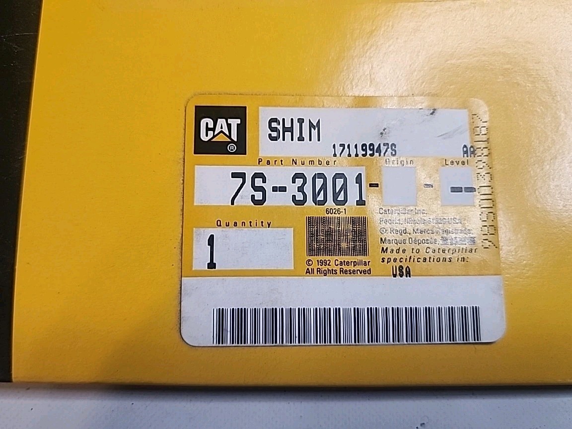 Caterpillar 7S3001 SHIM OEM NOS