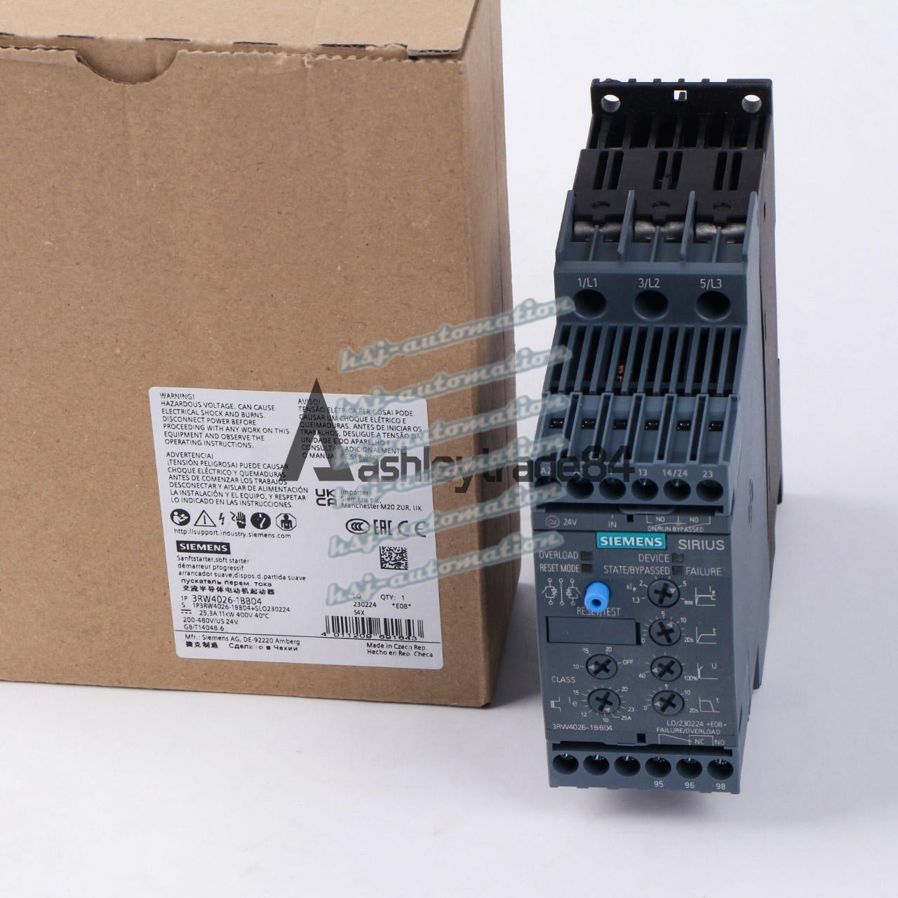 ONE NEW 3RW4026-1BB04 Siemens Soft Starter 3RW 4026-1BB04