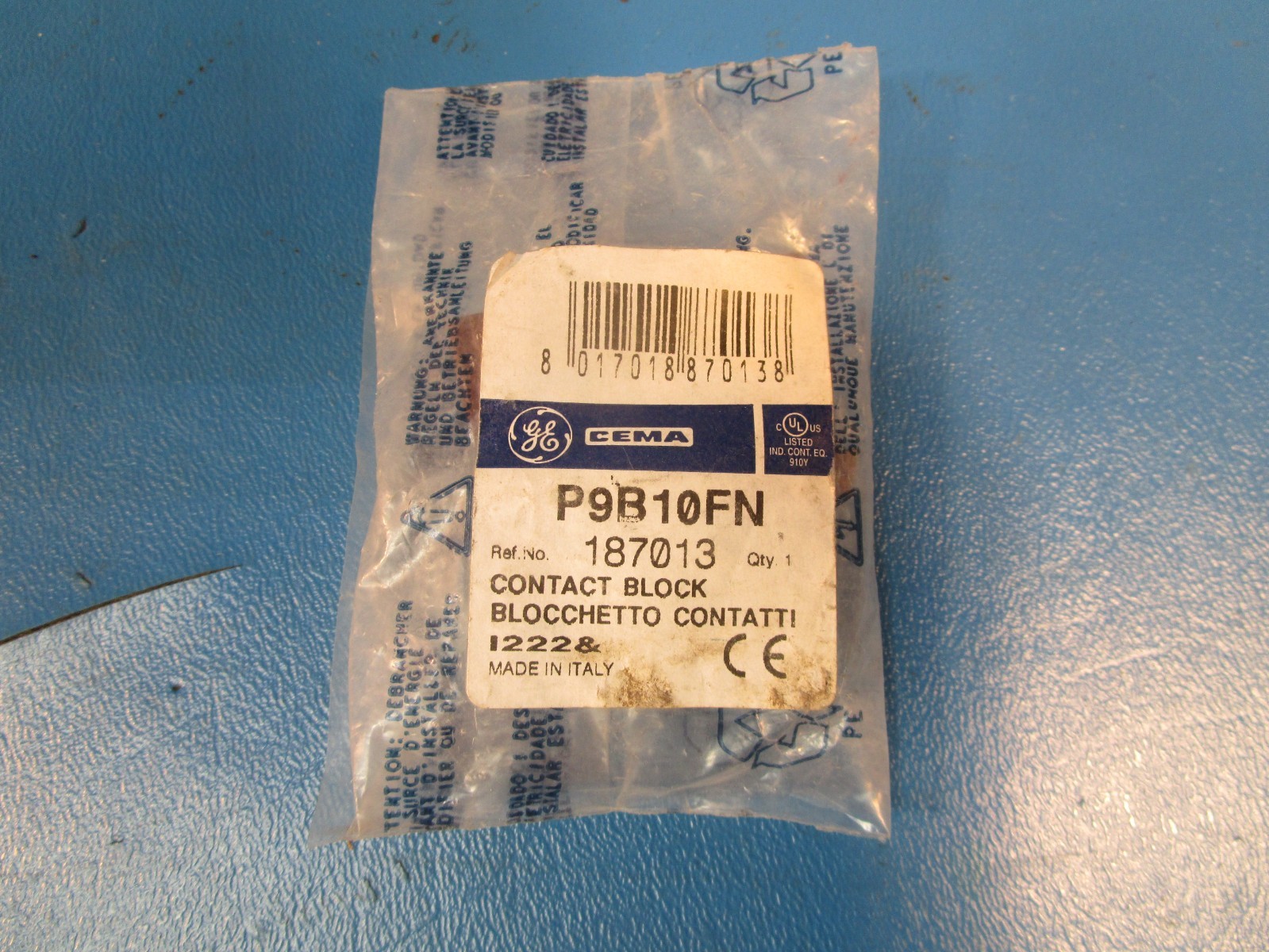GE P9B10FN, CONTACT BLOCK