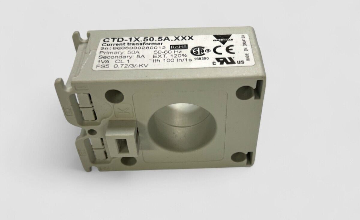 CARLO GAVAZZI CTD-1X.50.5A.XXX CURRENT SENSE Transformer, 48Hz~62Hz, 50 AMPS