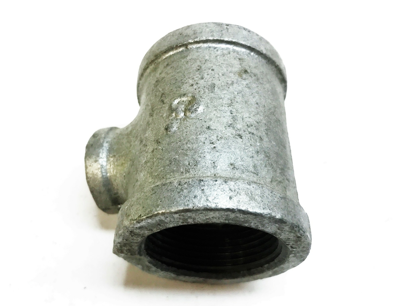 Unbranded Galvanized 1-1/2″ x 3/4″ x 1-1/2″ Tee Coupling [Lot of 3] NOS