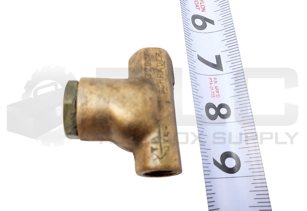 SCHRADER 032500219 BRASS FLOW CONTROL VALVE 250 PSI MAX, 3250A