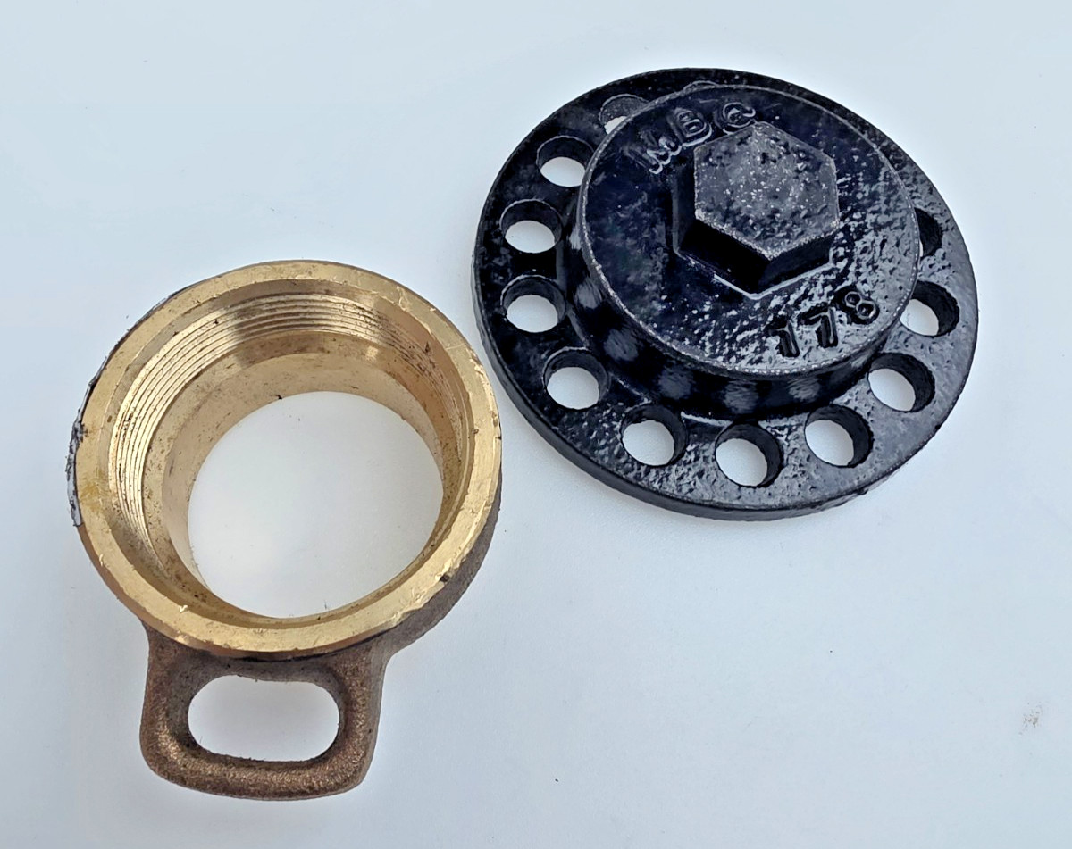 073125/2 MBC 178 Threaded Style Fill Cap Brass Bronze New-Free Shipping