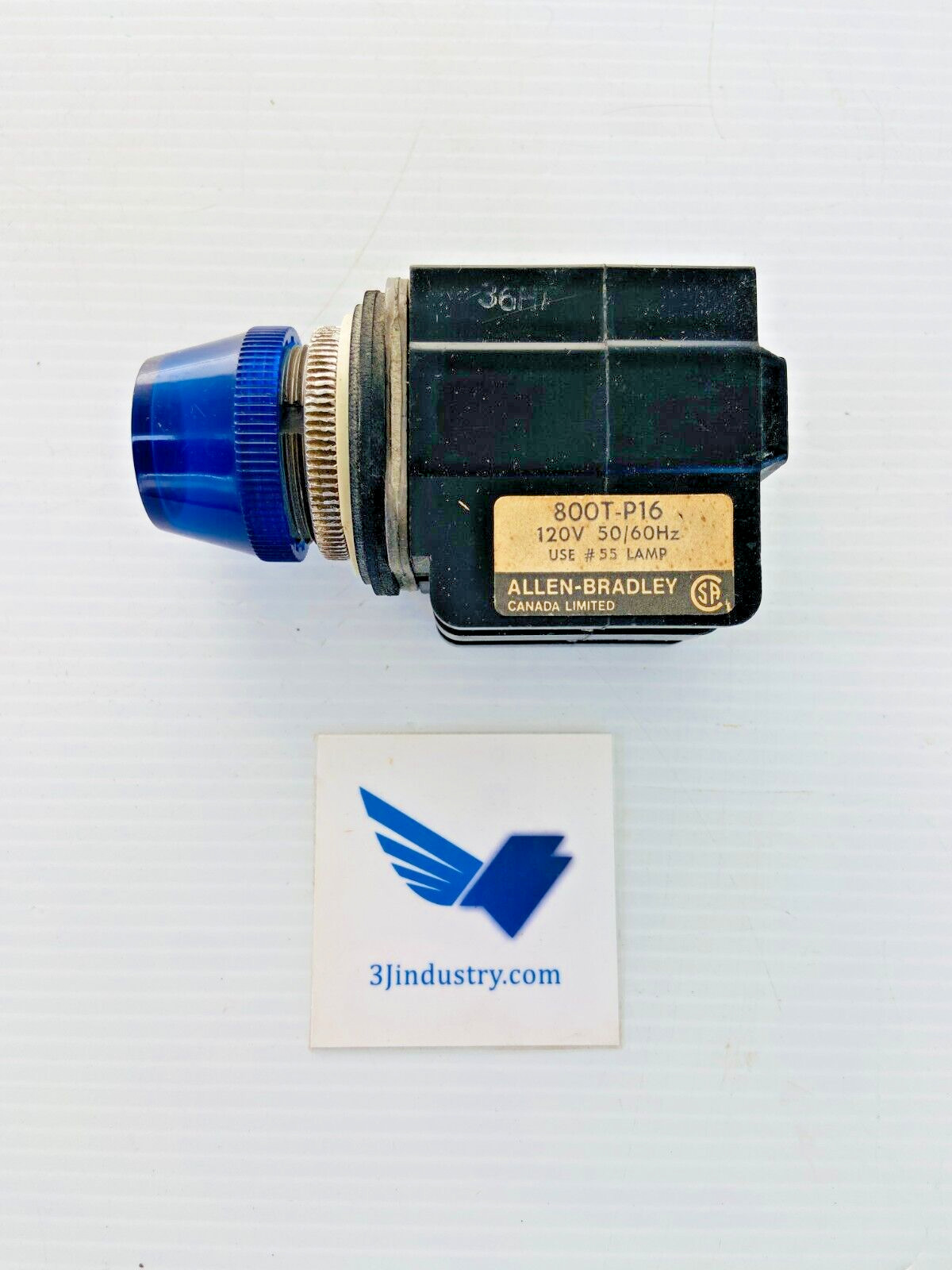 800T-P16B-OS BLUE #55 LAMP 120V 50/60HZ – ALLEN-BRADLEY 800TPB16B PILOT LIGHT