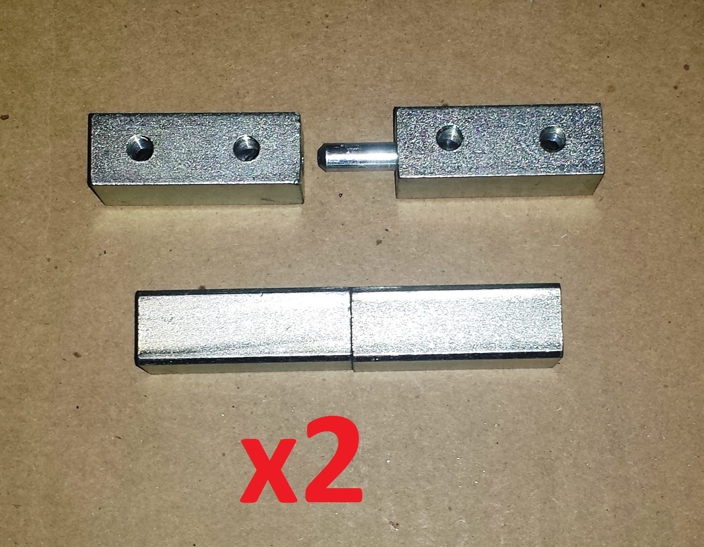 2 pc/1 Pair Block Take Apart Hinge Zinc Steel 3-1/2 Weld On Male/Female GW156