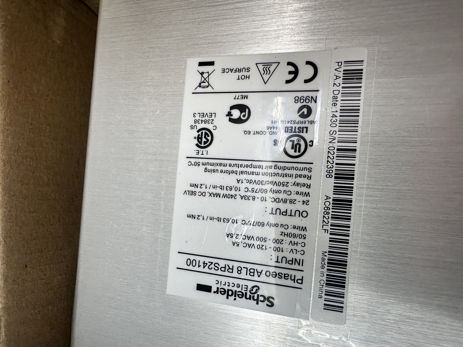 Schneider Electric ABL8 RPS24100